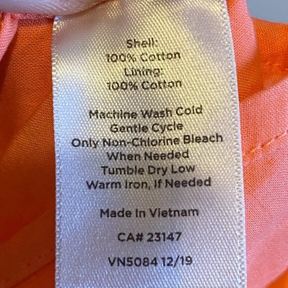 Talbots Coral Cotton Wrap Midi Dress - Picture 8 of 11